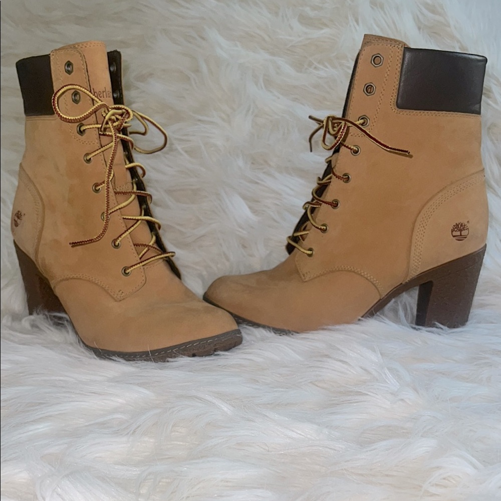 Timberland Women's Tillston Tan Leather Boots